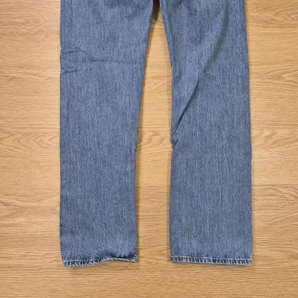 Levi’s 501 Jeans Mens 34x32 Button Fly Medium Wash Cowboy Stretch Denim Pants